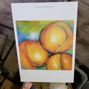 Single print not framed abstract art